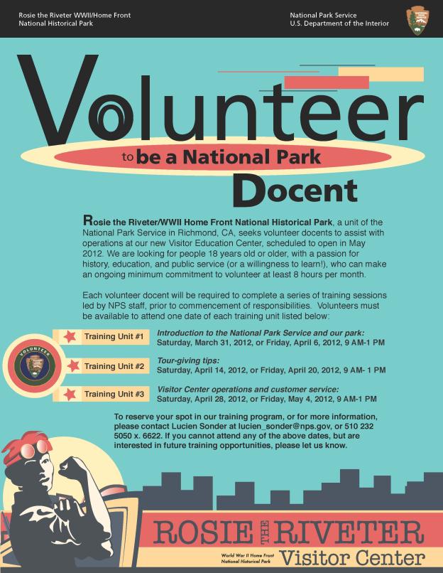 Description: U:\Rosie\docent training flier.jpg